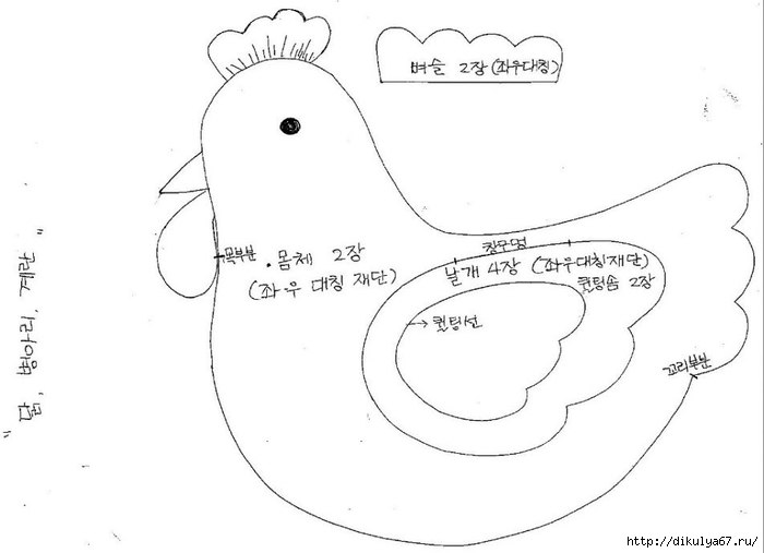 текстильные курочки