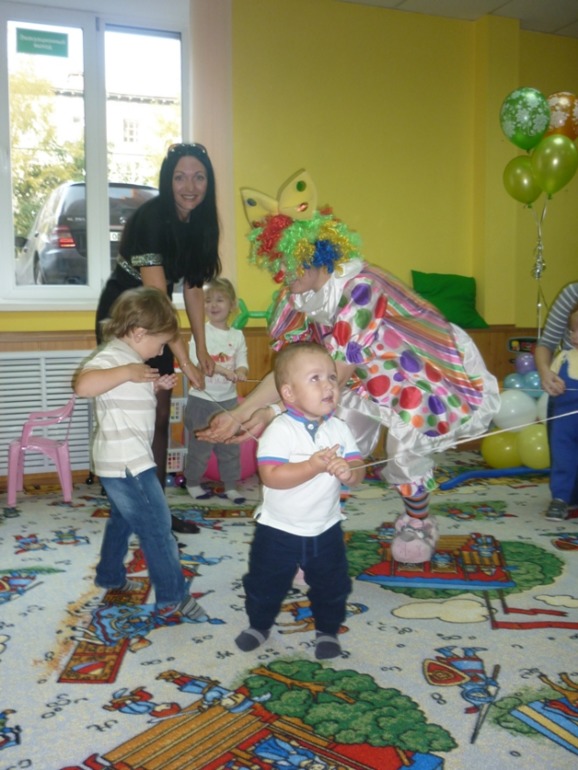 На открытии детского сада