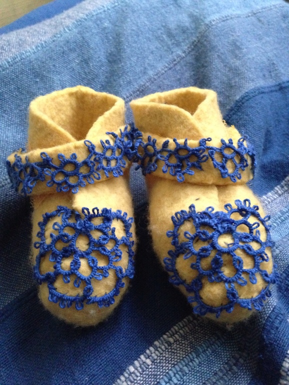 Пинеточки- валяние, фриволите