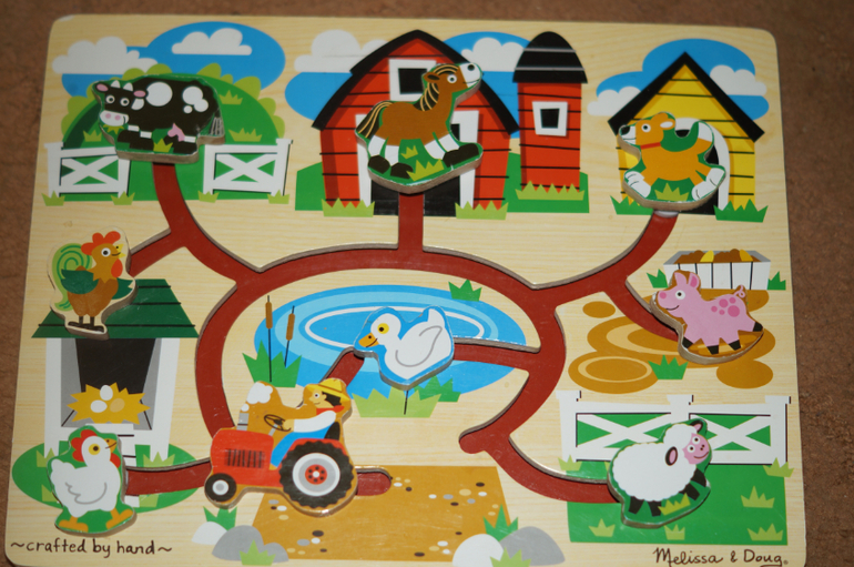 Наши деревянные игрушки 10 мес - до 1,7 . Часть 1.