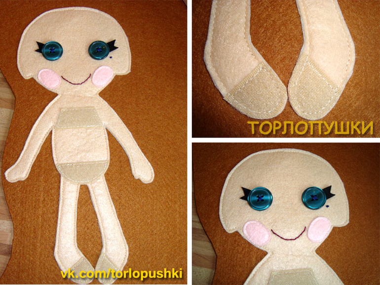 Шьем фетровых куколок