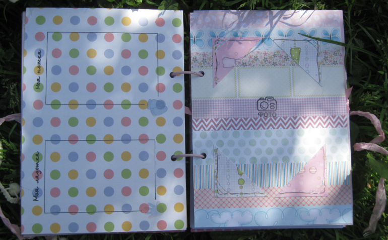 Блокнот-альбомчик о памятных моментах малыша