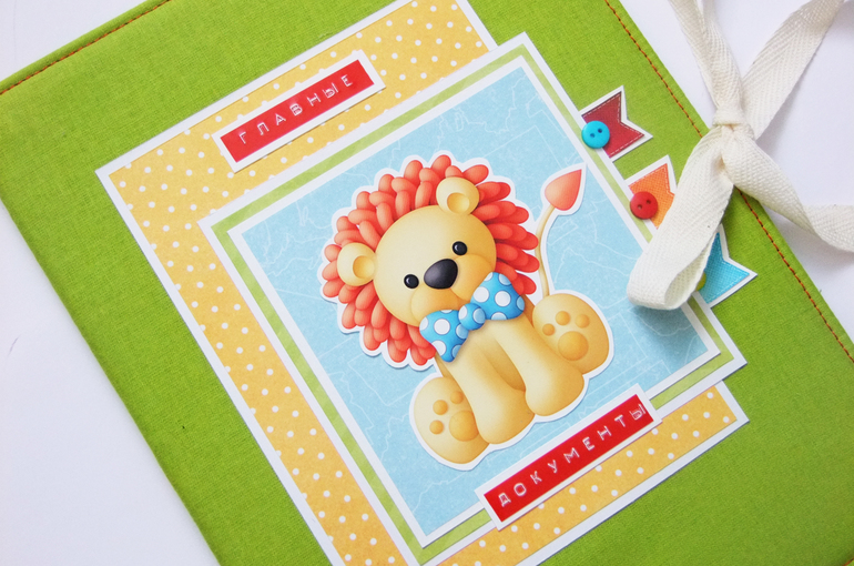 Серия обложек на свидетельства о рождении Children joy