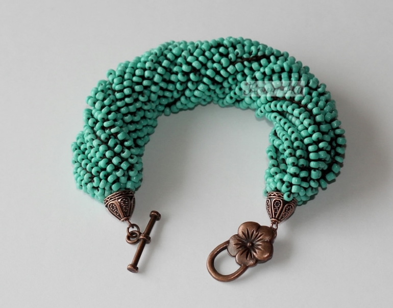 Браслеты из бисера. Продолжаю пополнять коллекцию)