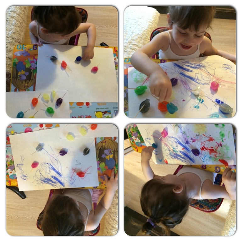 Художка он-лайн. Рисование кубиками льда.