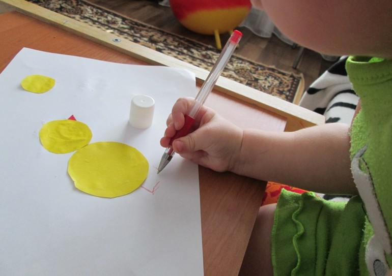 Цып-цып. Прятки+аппликация!