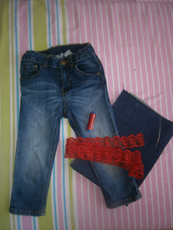 Как мы ремонтировали джинсы.