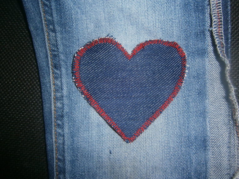 Как мы ремонтировали джинсы.