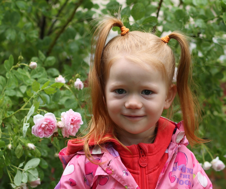 На выходных у бабушки)