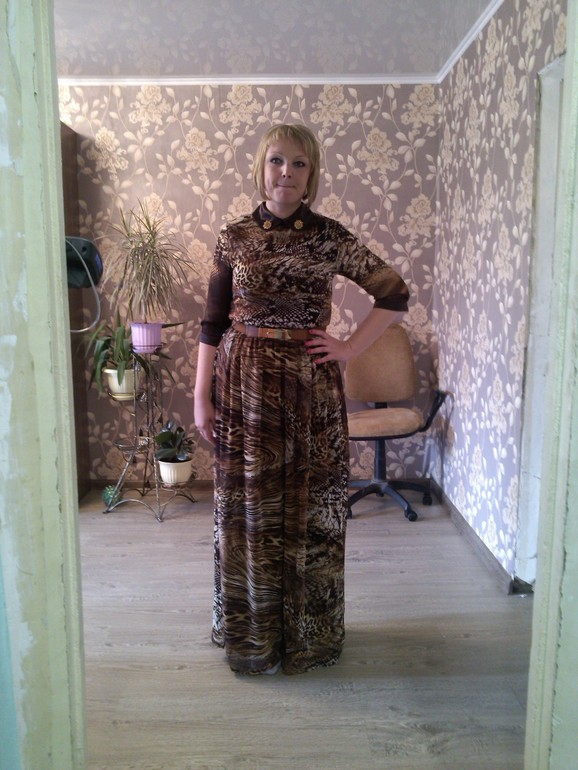 ПРОДАМ Новое Шикароное леопардовое платье в пол!!!1 800 рублей