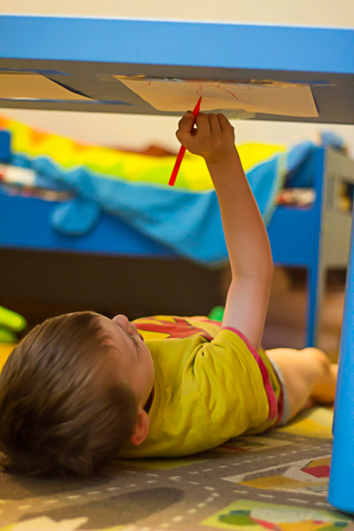 Рисование снизу вверх