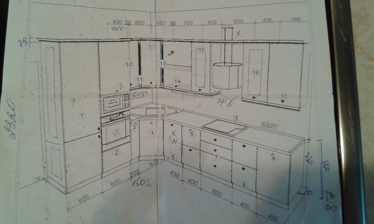 Девочки покритикуйте пожалуйста проект-кухни.