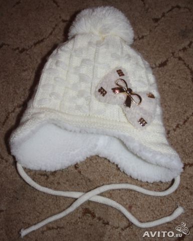 Зимняя одежда на девочку - шапка, ботинки, 9-12 мес.