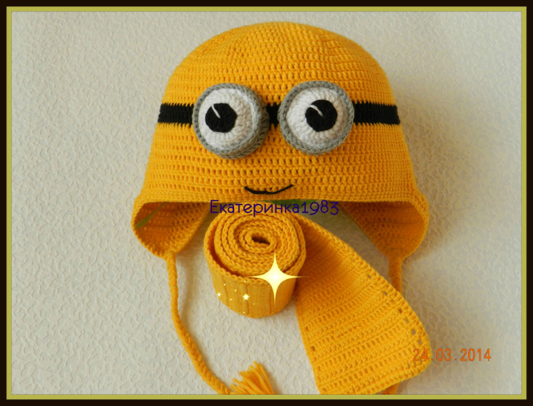 Миньонская шапочка для Софочки!!!