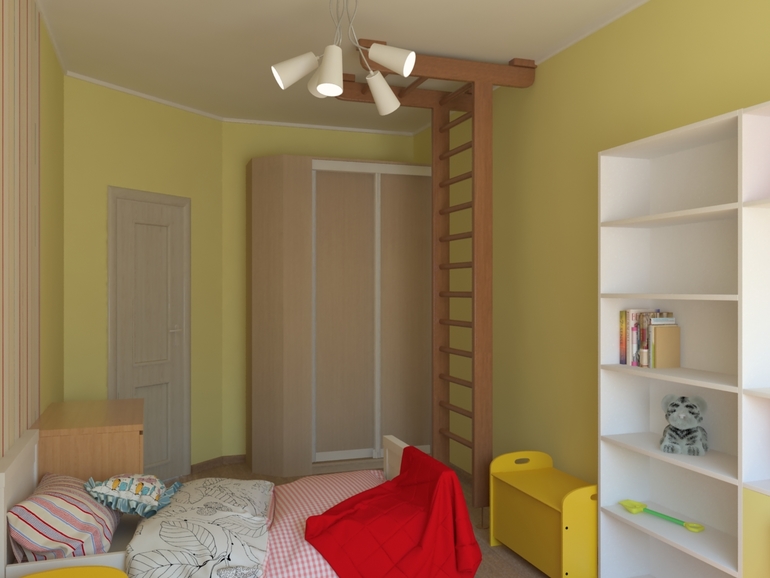 Детская с мебелью из Икеи.