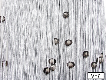 Шторы с бусинами