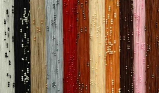 Шторы с бусинами