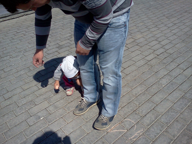 рисование мелками