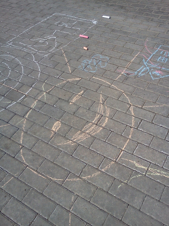 рисование мелками