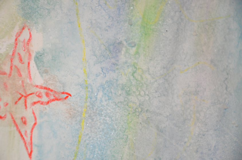 Рисование солью и немного палочками, ну и просто бодиарт