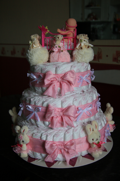 первый опыт =)))Тортики из памперсов