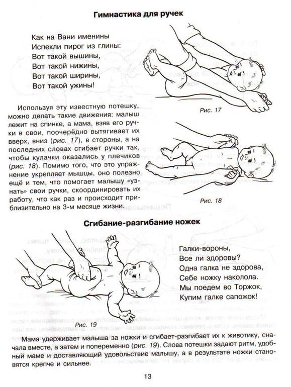 Массаж для новорожденных с 0 месяцев для стула