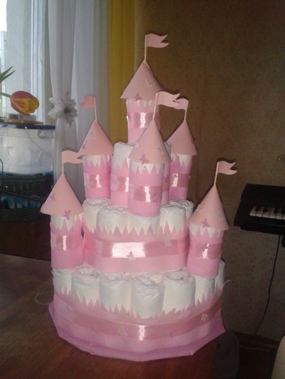 Продаю ЗАМОК ИЗ ПАМПЕРСОВ.