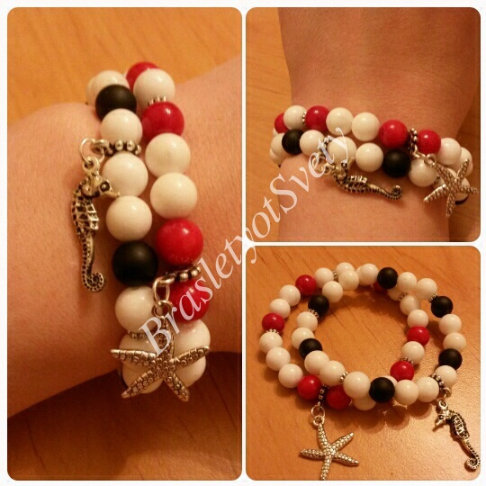 Браслеты с именами из натуральных камней