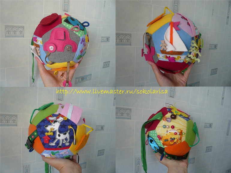 Развивающий мяч Hand-made (весенние скидки 10-20% на весь ассортимент)