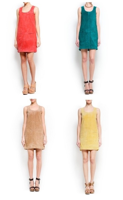 Платье из натуральной замши