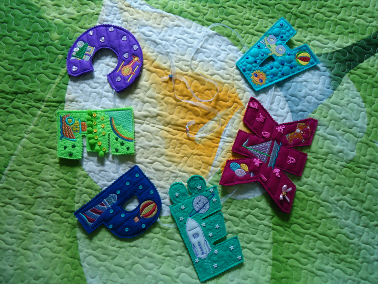 Именные гирлянды для Ваших малышей из фетра