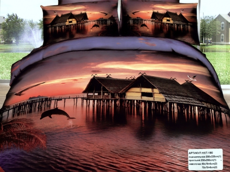 Постельное бельё мако сатин 3D