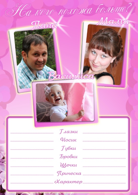 Годик Василисы :)