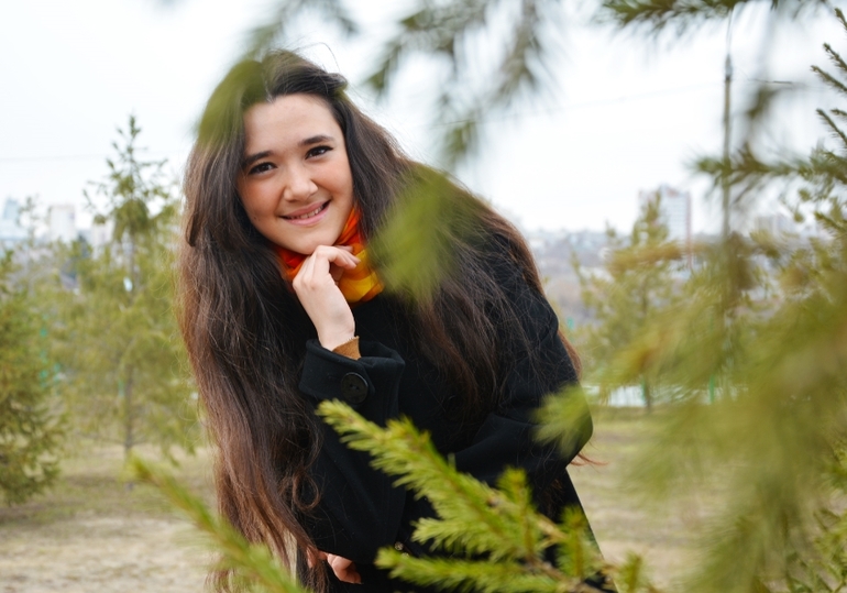 Алина и шарфик....