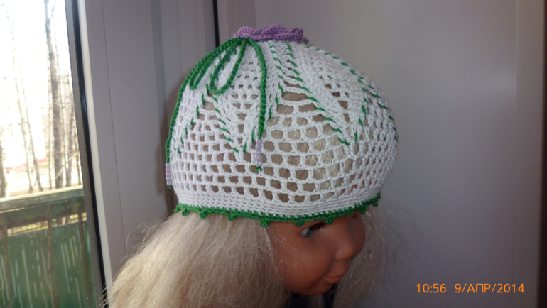 летняя шапочка -цветок
