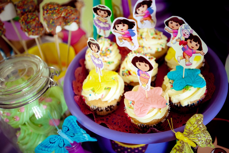 Dora the Explorer candy bar...Сладкий стол Даша — путешественница...