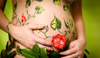 Боди-арт беременных.