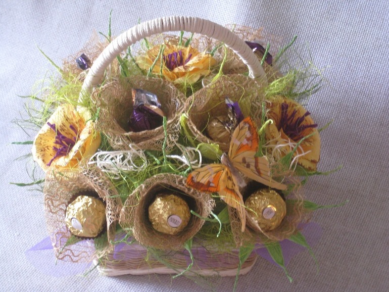 Букеты из конфет.Сладкие подарки.Москва (10.02)