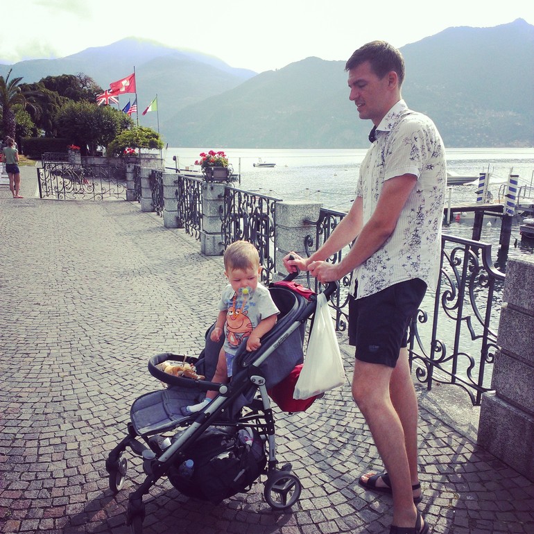 Летний европейский трип 2013 с годовасиком. Часть 7. Менаджио и озеро Лугано