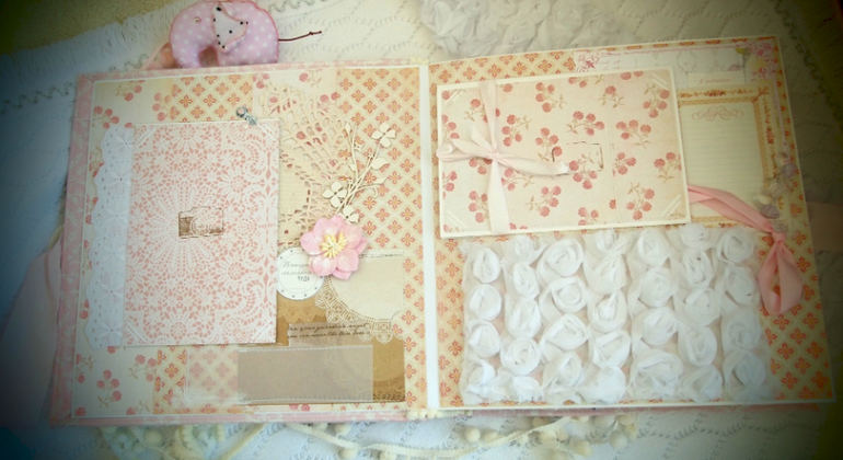 Зефирный альбом для маленькой девчушки Кати
