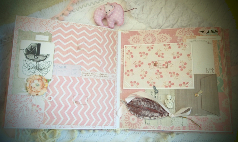 Зефирный альбом для маленькой девчушки Кати