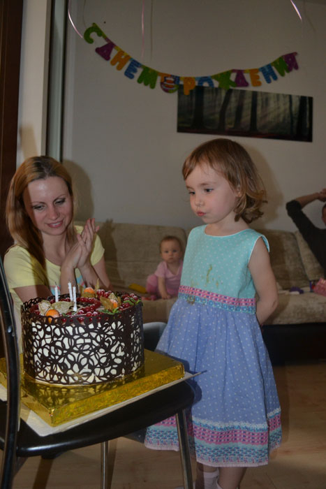 Ягодный тортик с шоколентой