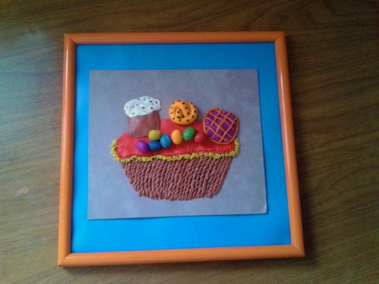 первая работа по лепке