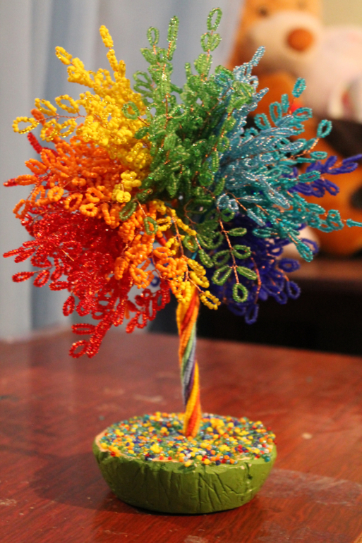 бисерные топиарии