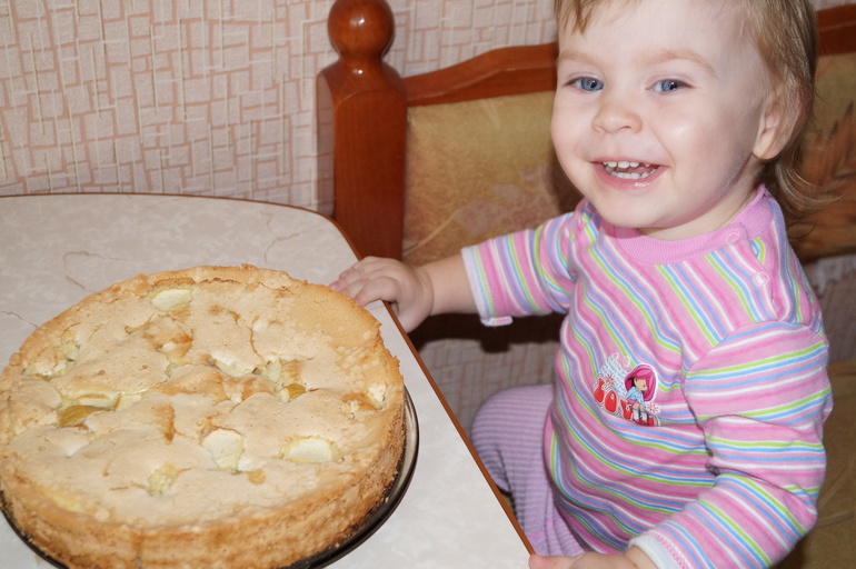 Флешмоб Готовим с детьми. Шарлотка.