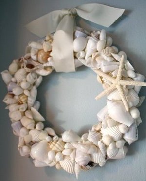 ракушки и галька в интерьере