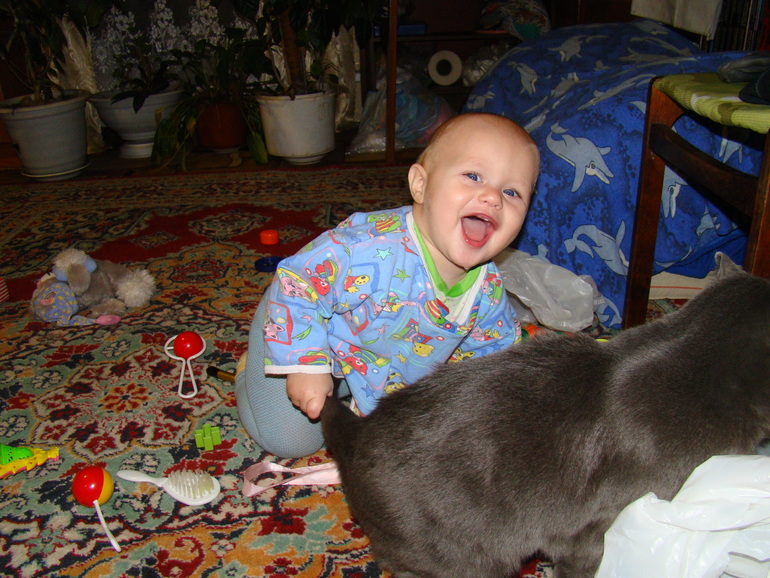 Папа научил.....