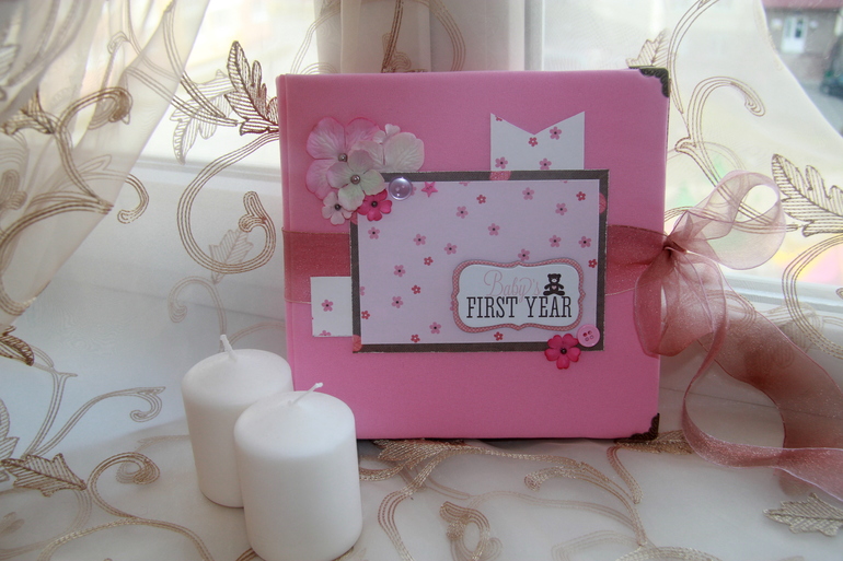 Мой первый тканевый альбом:)