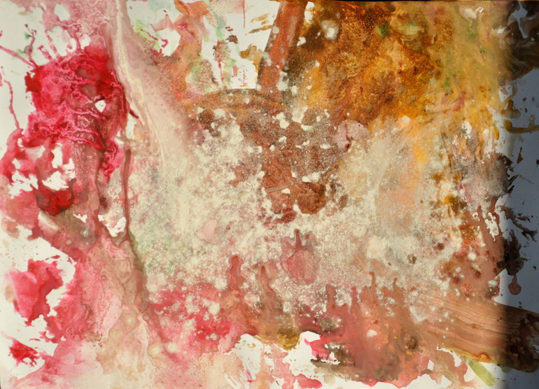 Первые пробы: ГУАШЬ (1,4 года)