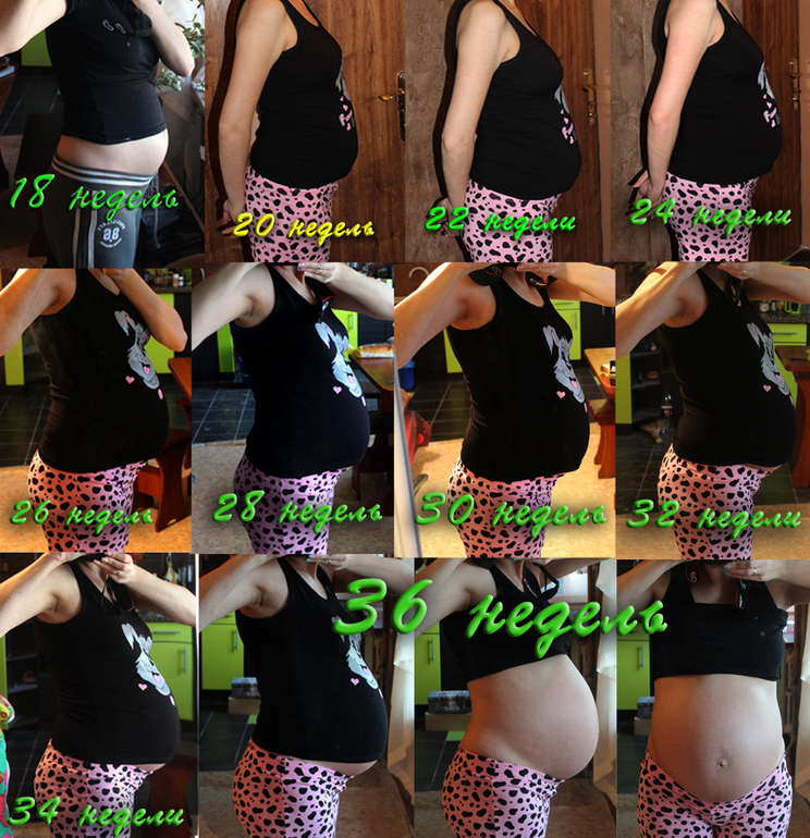 36 недель и пузорост))